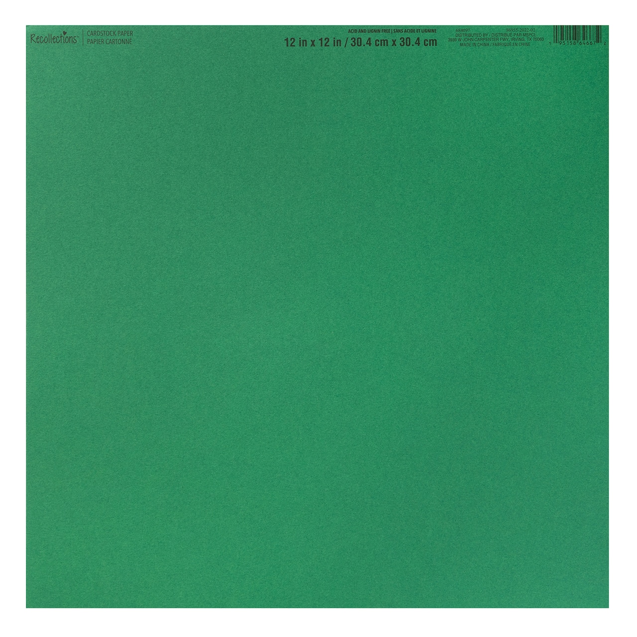 60 Pack: Smooth Solid Cardstock Paper by Recollections™, 12" x 12"